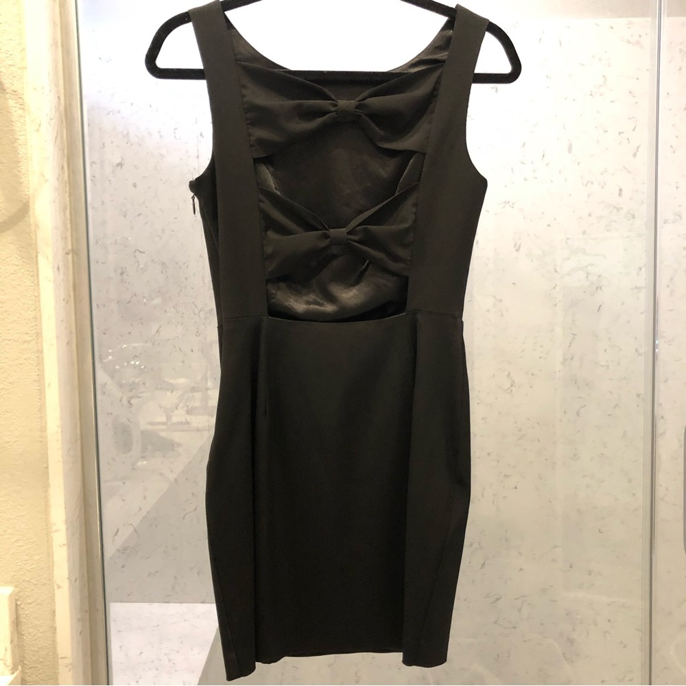 Bebe Open back mini dress